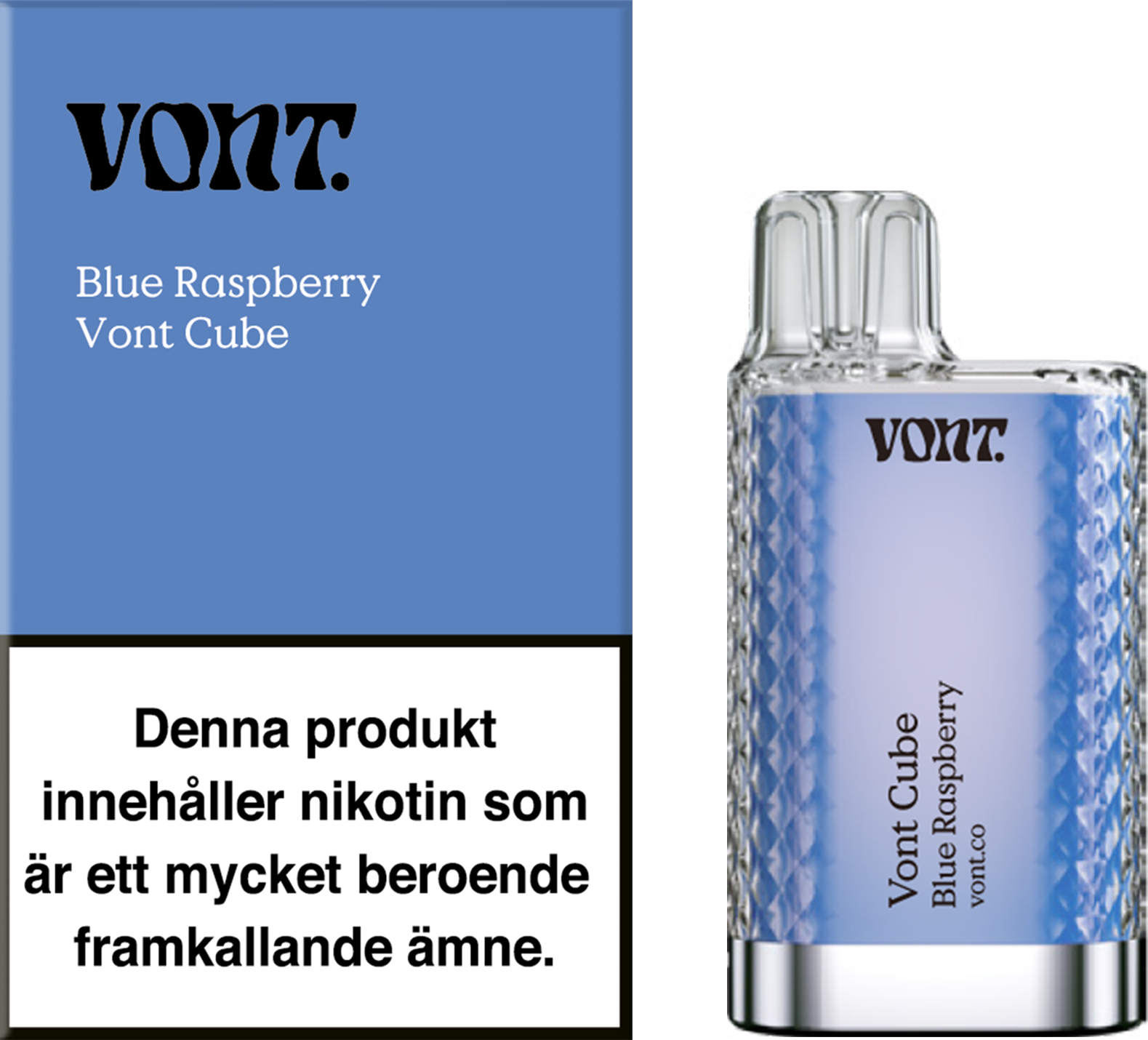 Vont Cube – Blue Raspberry - Kioskenfreda