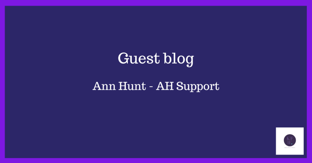 Guest blog from my VA Ann Hunt