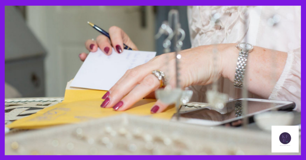 Jules from Just Jules jewellery at work in her studio.