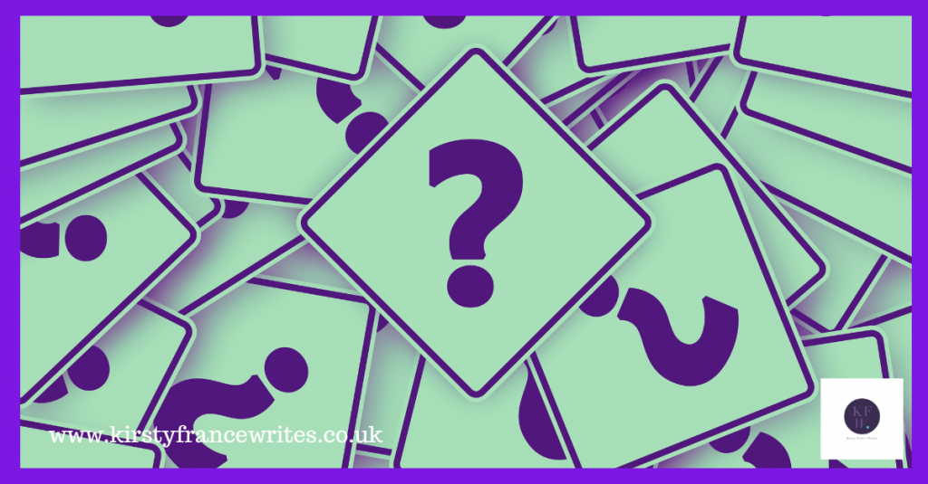 Image shows question marks representing FAQs to help you create new content ideas.