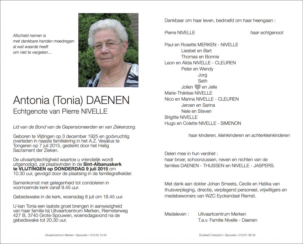 Daenen Tonia Hanne RK