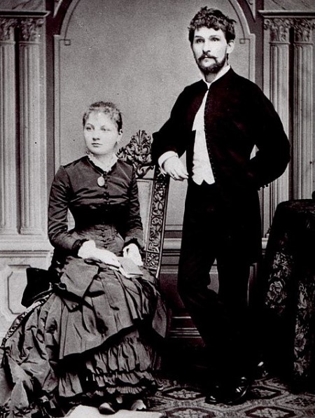 Leoš Janáček en echtgenote in 1881