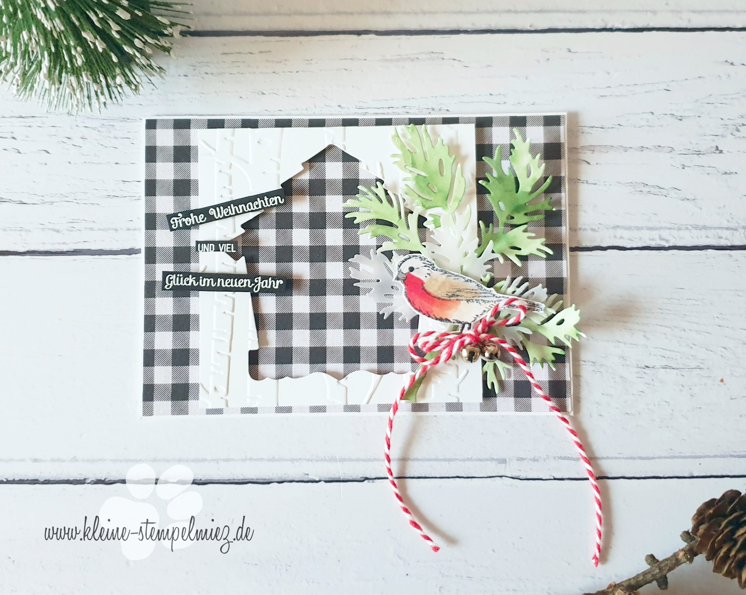 Kreativ durch den Advent – Weihnachtskarte mit Rotkehlchen