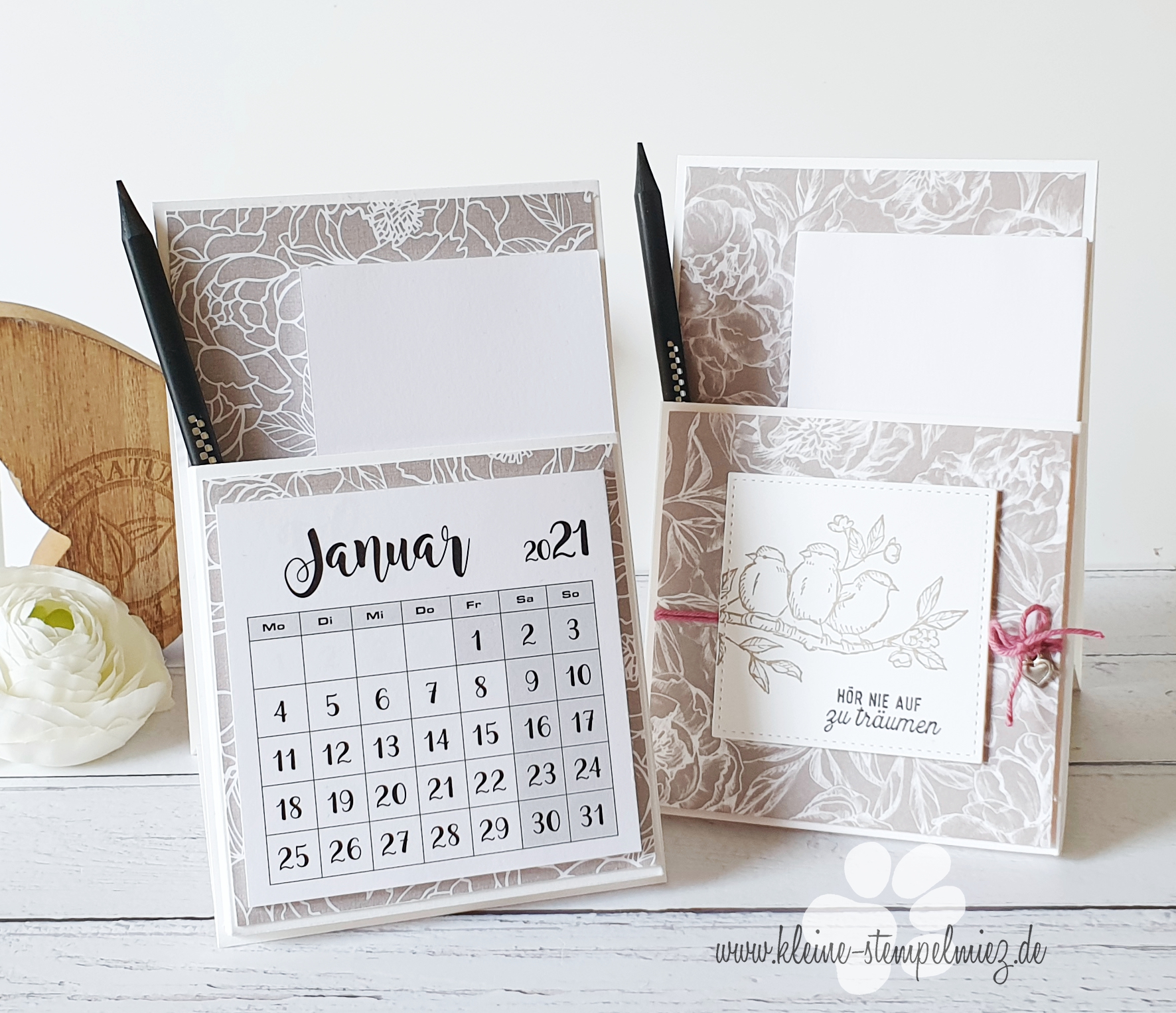 Workshop Projekt – Notizblockhalter mit Kalender