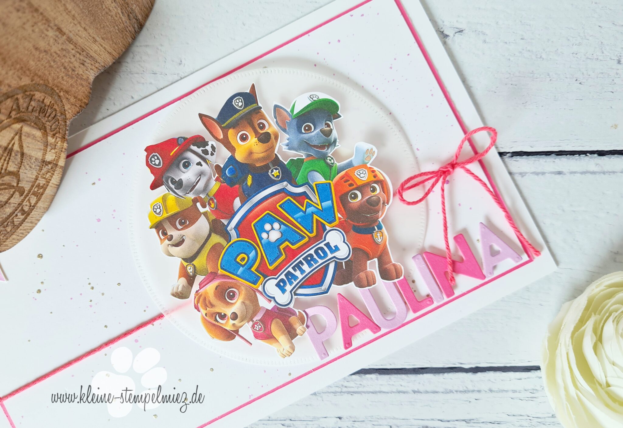 Paw Patrol Geburtstagskarte | Kleine Stempelmiez – Basteln aus Liebe