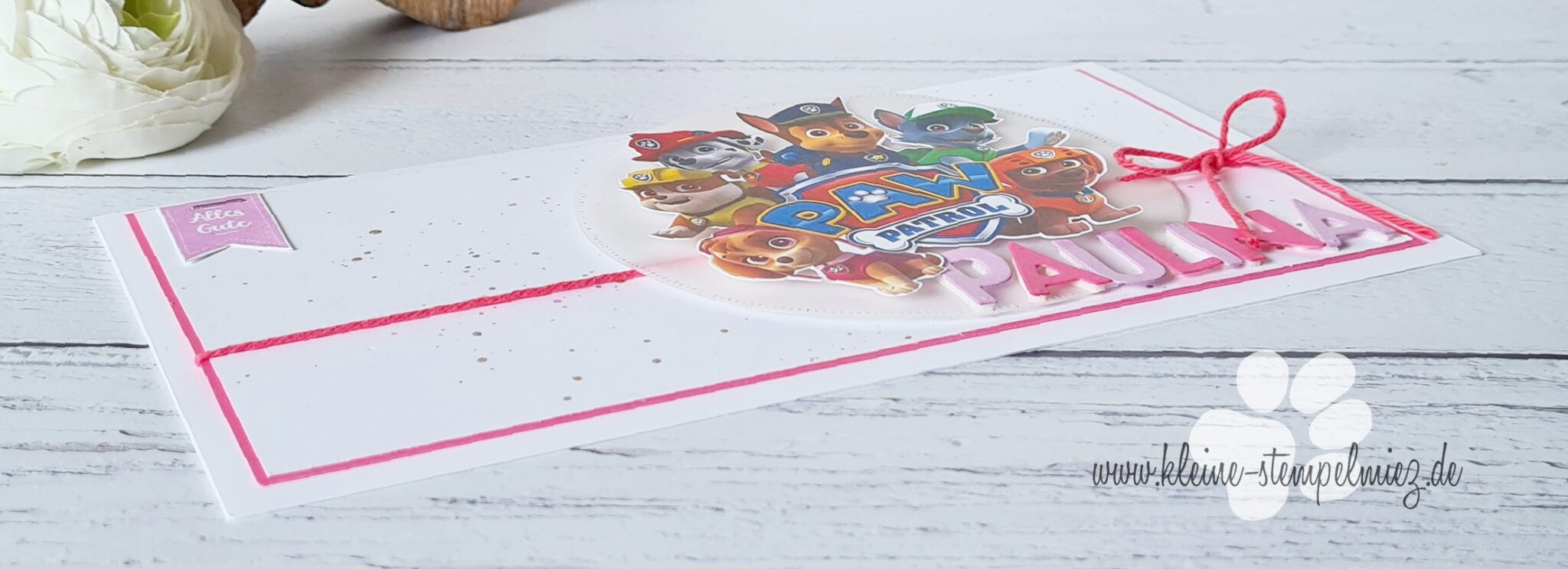 Paw Patrol Geburtstagskarte | Kleine Stempelmiez – Basteln aus Liebe