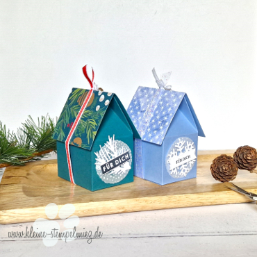 Workshop “Weihnachtliche Verpackungen” – Kleine Häuschen mit Lebkuchen als Gästegoodies