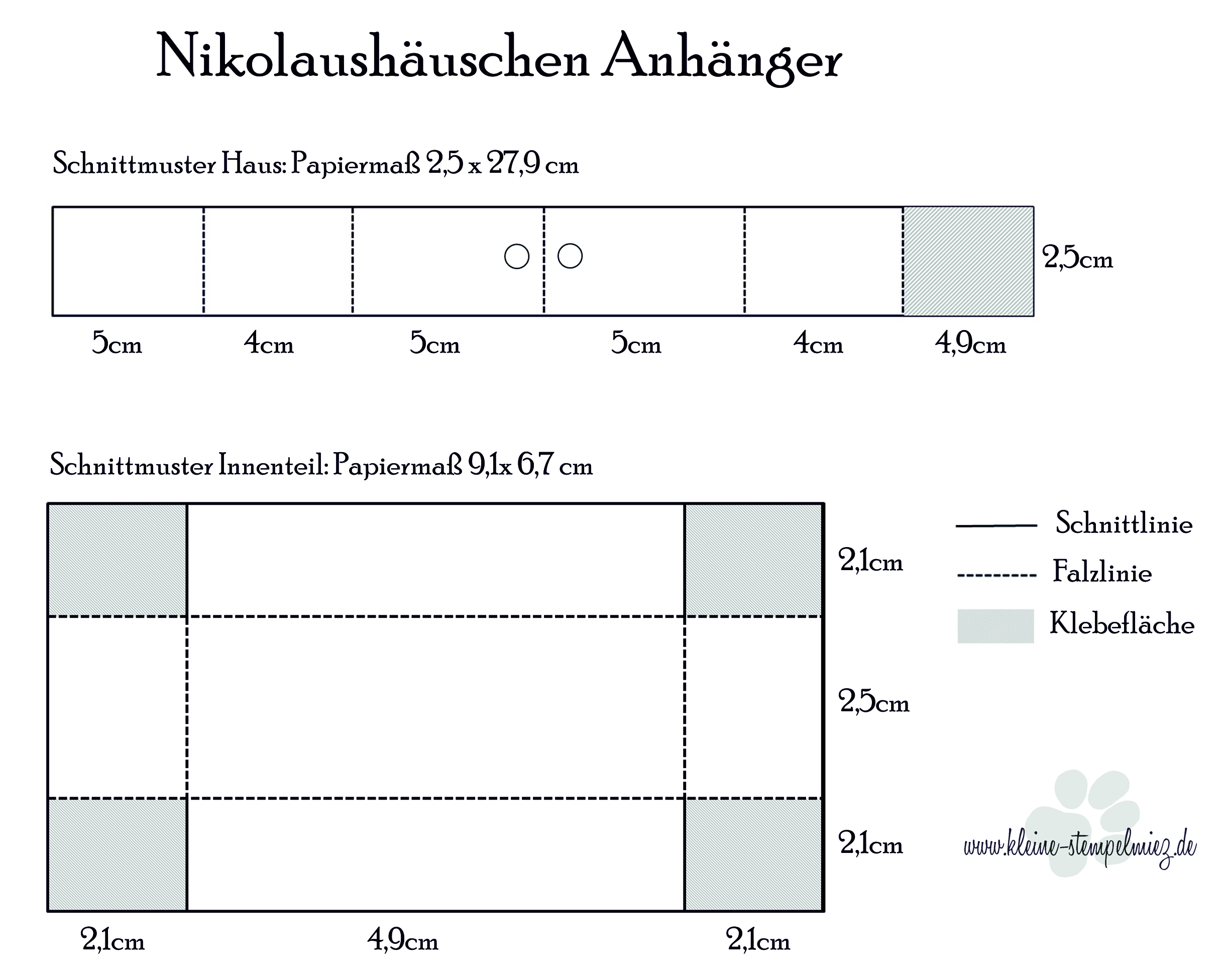 Kreativ durch den Advent – Nikolaushäuschen Anhänger