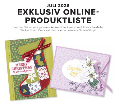 Neue Exklusiv Online Produkte erhältlich + Produkt des Monats Juli