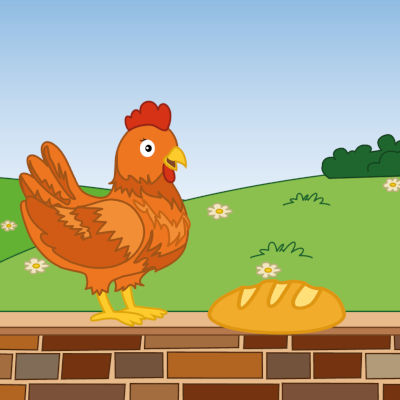 kinderreim französisch une poule sur un mur