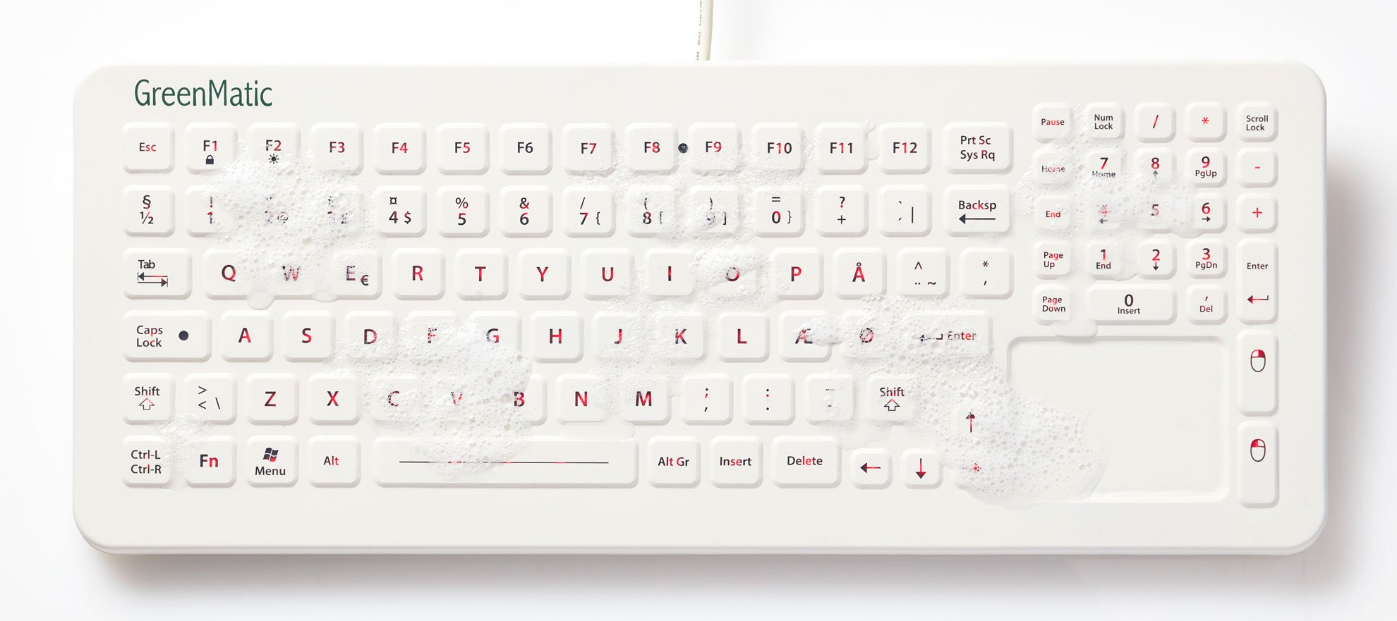Klinisktastatur | Vandtætte og rengøringsvenlige tastaturer