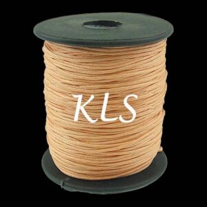 Ref 3312 – 10 mètres Cordon Ciré – Fil coton 1mm – Coloris au Choix