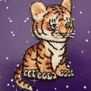 Ref 41 – Ecusson Brodé Thermo  « Bébé Tigre »