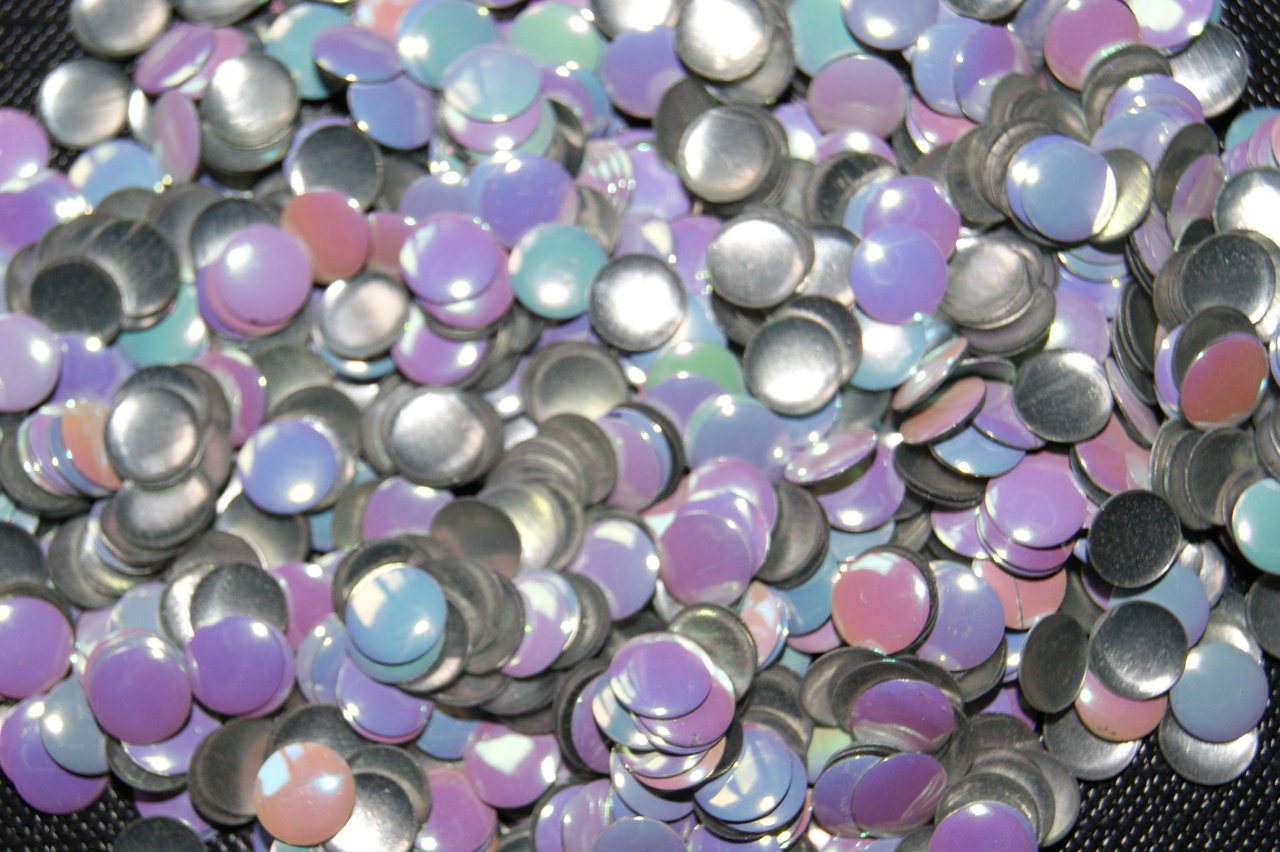 Lot 50 clous thermocollants ronds nacrés 6mm pour customisation jeans et textile - KLS Boutique