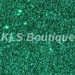 Feuille Flock Thermocollant Vert Pailleté 30×20 cm