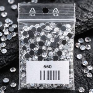 Strass Thermocollant SS30 Cristal 6 mm — Sachet 200 pièces effet diamant pour textile & danse