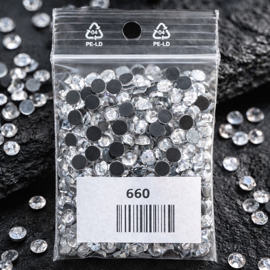 Sachet 200 strass thermocollants cristal SS30 6mm effet diamant pour patinage et danse - KLS Boutique
