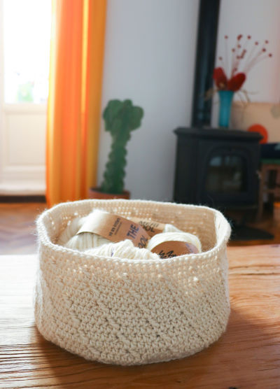 Basket crochet kit - The Cyclops basket from We are knitters