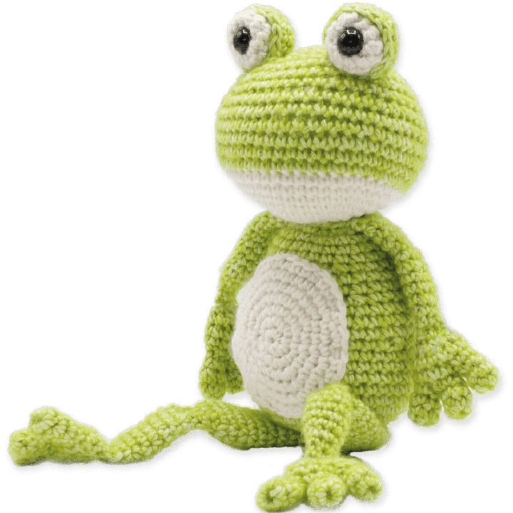 Vinny Crochet Frog Kit by Handicraft Plush Toys from Jimmy Beans Wool