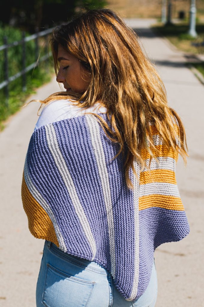 Directional Shawl Knitting Kit - Lion Brand