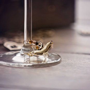 origineel cadeau uniek geschenk glazen glasmarker wijnglasmarker zeedieren zeehond