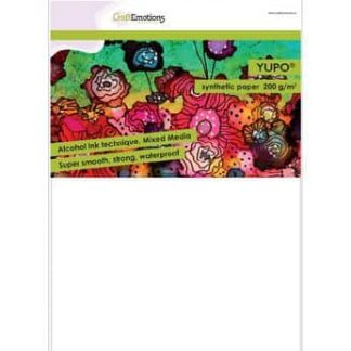 CraftEmotions Synthetisch papier - Yupo wit 10 vl