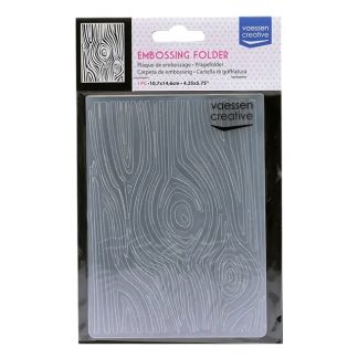 Vaessen Creative  Embossing Folder Houtnerf