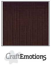 CraftEmotions linnenkarton 10 vel chocolade 30,5cm