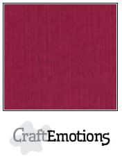 CraftEmotions linnenkarton 10 vellen bordeaux