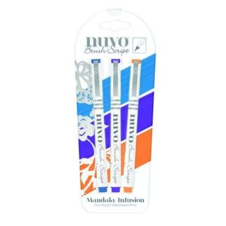 Nuvo brush script pens - mandala infusion