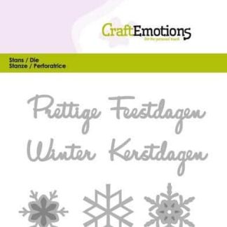 CraftEmotions Die Tekst - Prettige Feestdagen (NL)