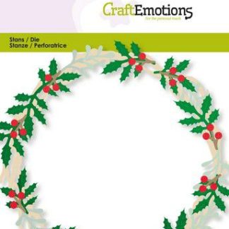 CraftEmotions Die - kerstkrans maken