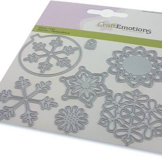 CraftEmotions Die - kerstbal rond multi ornament card 11*9cm - 82mm