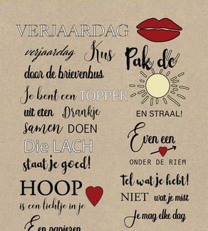 CraftEmotions clearstamps A6 - Tekst Je bent een topper NL