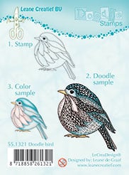 LeCrea - Doodle clear stamp Bird 1
