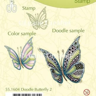 LeCrea - Doodle clear stamp Butterfly 2