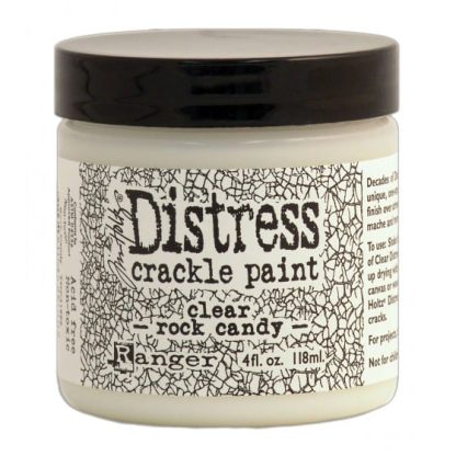 Tim Holtz distress crackle paint clear rock candy 4oz.