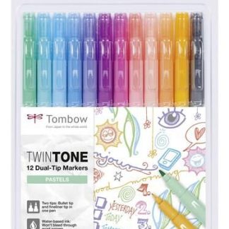 Tombow TwinTone markers 12st set pastelkleuren