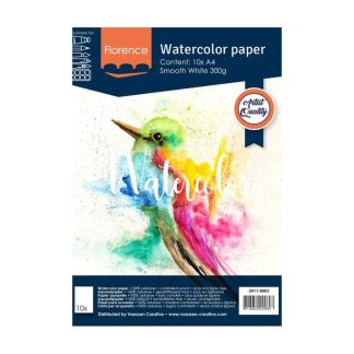 Florence  Aquarelpapier smooth A4 300g White 10pcs