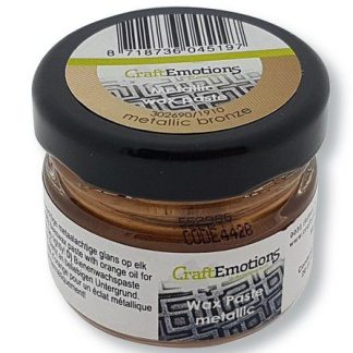 CraftEmotions Wax Paste metallic - brons