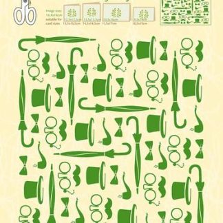 Embossing folder background Gentlemen 14.4x16cm