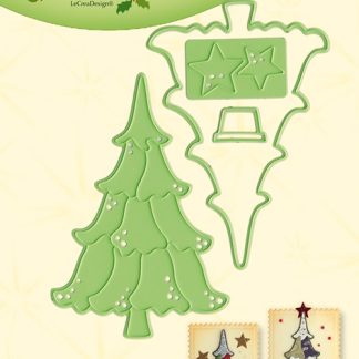 Leabilitie - Patch die Christmas tree snij en embossing mal