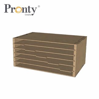 Pronty Crafts Pronty MDF Big Box Drawer Dies Storage