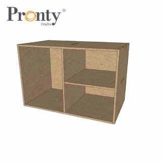 Pronty Crafts Pronty MDF Half Box Three boxes