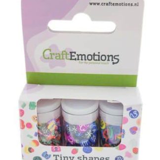 CraftEmotions Tiny Shapes - 3 tubes - various shapes