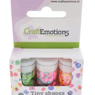 CraftEmotions Tiny Shapes - 3 tubes - fruits