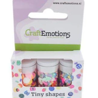 CraftEmotions Tiny Shapes - 3 tubes - Basic