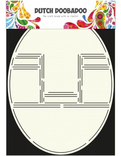 Dutch Doobadoo Dutch Card Art Stencil Pop-up kaart oval A4