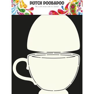 Dutch Doobadoo Dutch Card Art Stencil theekopje A4