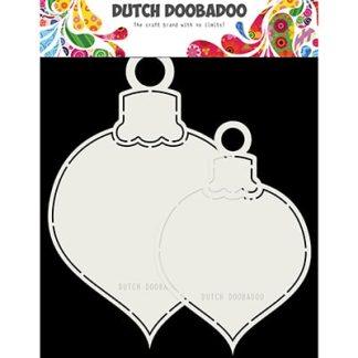 DDBD Shape Art 2x Kerstballen max13x19cm